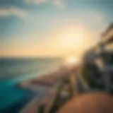 Stunning beachfront view of Plage Jumeirah showcasing the serene ocean and luxurious surroundings