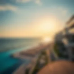 Stunning beachfront view of Plage Jumeirah showcasing the serene ocean and luxurious surroundings