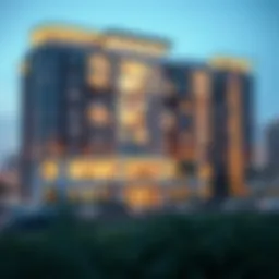 Luxurious exterior view of Platinum Residences highlighting architectural elegance