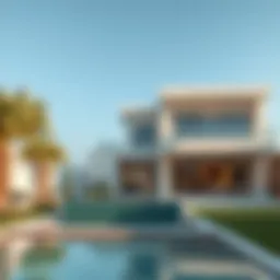 Luxurious villa with modern architecture in Dubai Hills