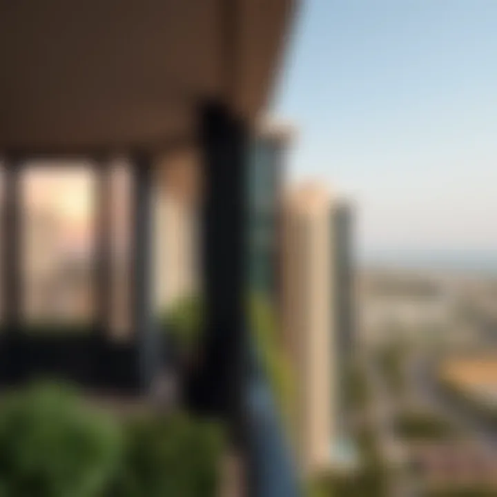 Serene views from residential units overlooking the landscape