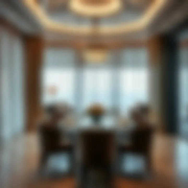 Sophisticated Dining Space at Savoy Suites Elegant dining area in Savoy Suites