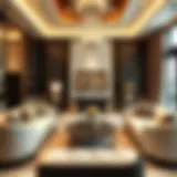 Luxurious living room interior at Savoy Suites