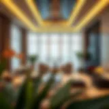 Luxurious interior of a serviced apartment in Dubai