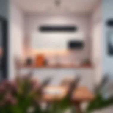 Modern kitchen setup in a serviced apartment