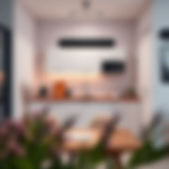 Modern kitchen setup in a serviced apartment