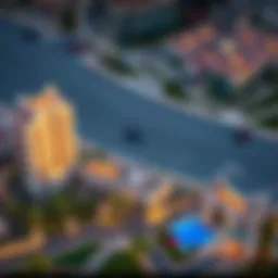 Aerial view of the luxurious Shoba Hartland community in Dubai