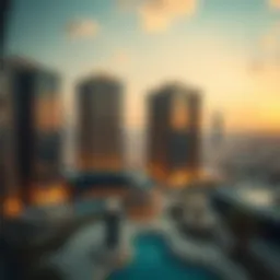 Luxury apartment view in Dubai