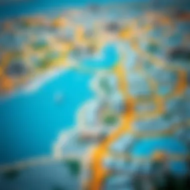 Prime Rental Neighborhoods in Dubai Map highlighting prime rental neighborhoods in Dubai