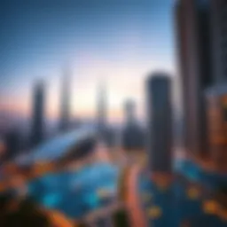 Panoramic view of Dubai skyline showcasing luxury high-rise residences