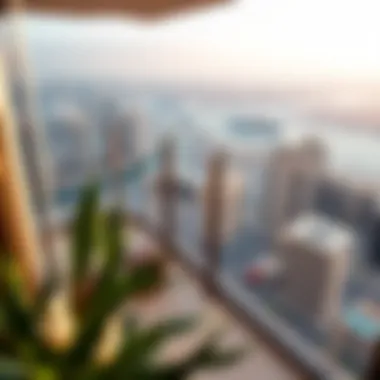 Panoramic view from the balcony of a Sparkle Tower residence