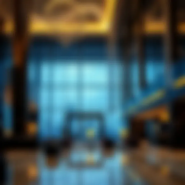 Luxurious lobby interior of Sparkle Tower showcasing modern design