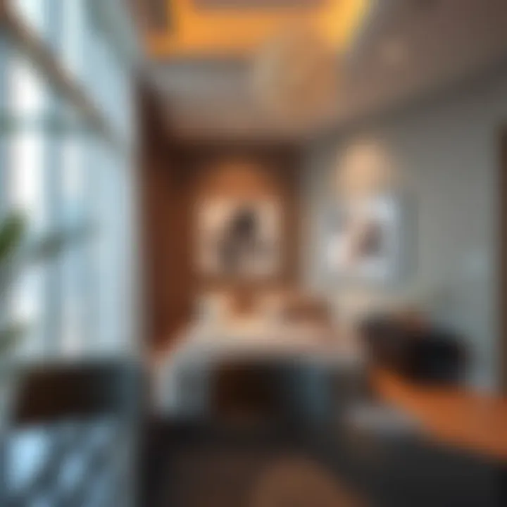 Stylish studio flat interior in Bur Dubai