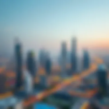 Panoramic view of International City skyline