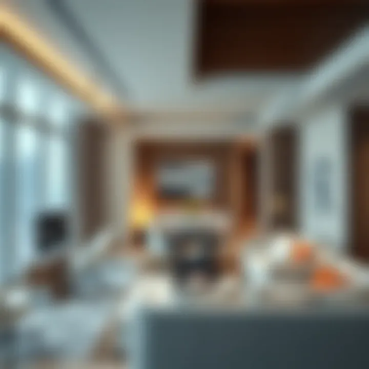 Sophisticated Studio Interiors in Dubai Chic studio interior highlighting modern design and elegance