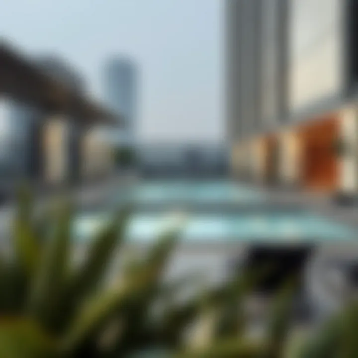 Exclusive Amenities at Symphony Apartments Amenities including a pool and fitness center at Symphony Apartments