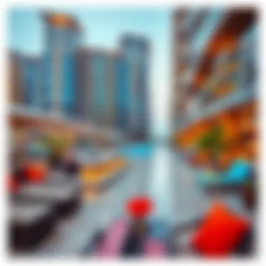 Vibrant lifestyle scene in TecOM with upscale amenities