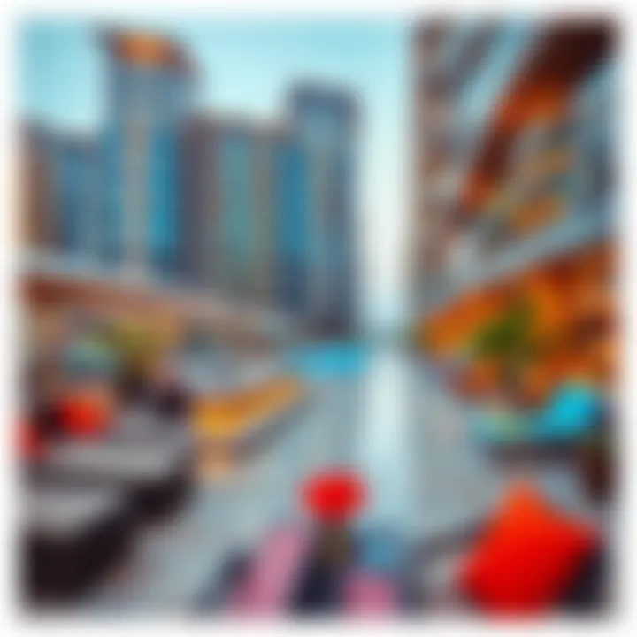 Vibrant lifestyle scene in TecOM with upscale amenities