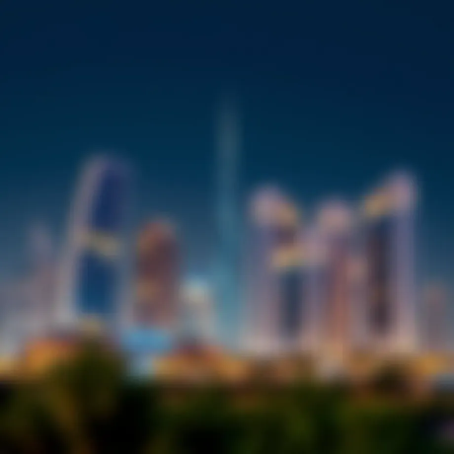 Luxurious skyline view of TecOM Dubai showcasing modern architecture