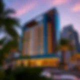 Stunning exterior view of Al Ferdous Building showcasing modern architecture