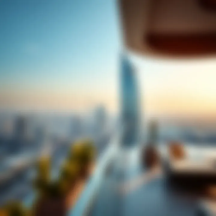 Panoramic view from the rooftop terrace of the Alamir Building