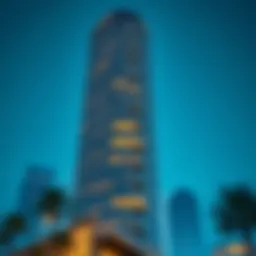 Stunning facade of Vision Tower showcasing modern architecture