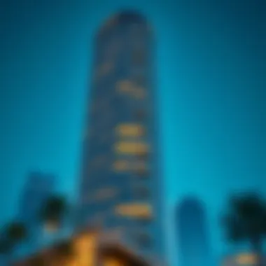 Architectural Brilliance of Vision Tower Stunning facade of Vision Tower showcasing modern architecture