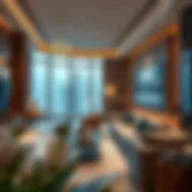 Sophisticated Living Spaces at Vision Tower Luxurious interior design of a residence in Vision Tower