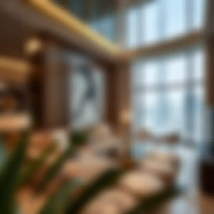 Luxurious apartment interior near Burj Khalifa