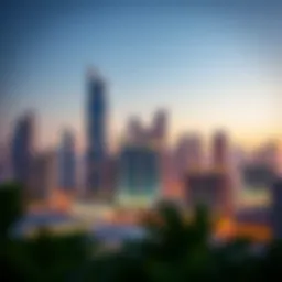 Stunning skyline of Downtown Dubai showcasing luxury apartments