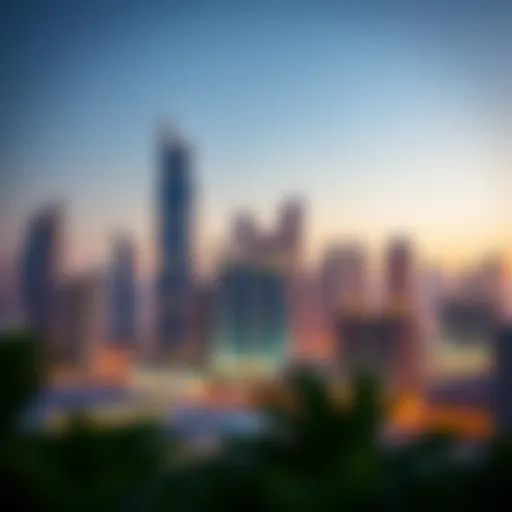 Stunning skyline of Downtown Dubai showcasing luxury apartments