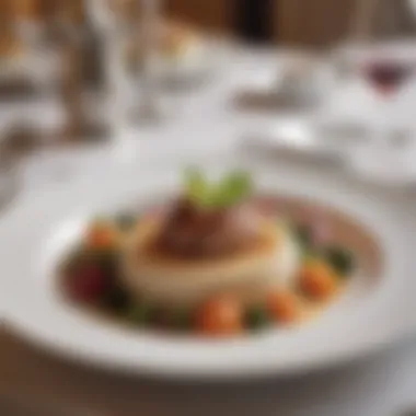 Culinary Masterpiece of Fairmont Dining A beautifully plated dish representing Fairmont's culinary excellence