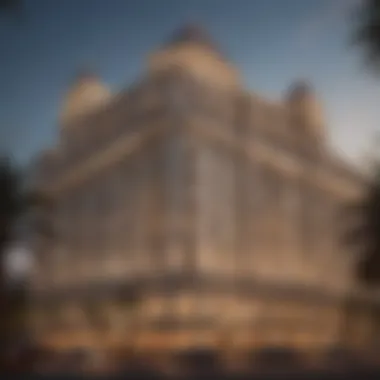 Architectural Grandeur of Fairmont Hotels The elegant facade of a Fairmont Hotel showcasing its architectural grandeur