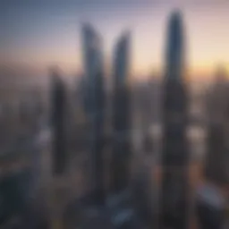 Stunning skyline view of Damac Business Bay