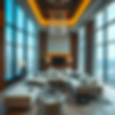 Luxurious interior of a penthouse suite in Majestine Tower highlighting modern design