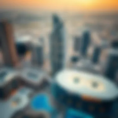 Prime Location: Aerial Perspective of the Opus Aerial view of Business Bay highlighting the Opus's prime location