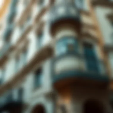 Close-up of intricate architectural details on a historic building.