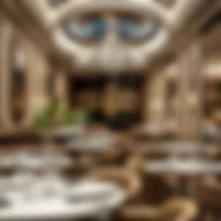 Elegant dining space featuring exquisite culinary offerings