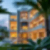 Luxurious residence in Warsan Four showcasing modern architecture