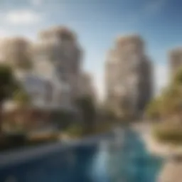 Stunning architectural design of Expo Village Residences