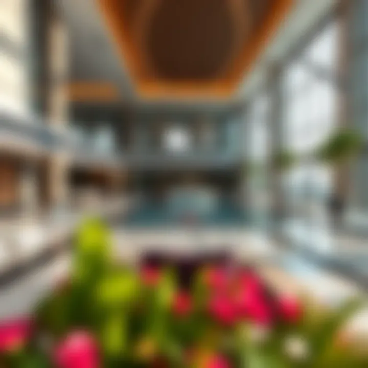 Amenities and recreational areas at Falcon Towers