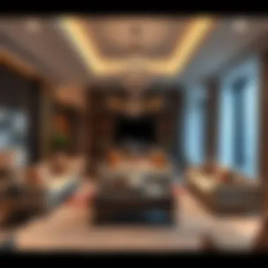 Sophisticated Living Room Design Luxurious living room interior at First Central Suites