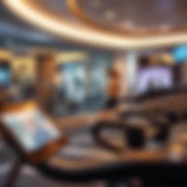 Modern fitness technology integrated into a gym environment enhancing user experience