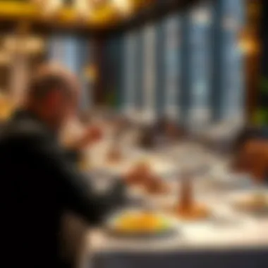 Gourmet dining setup at Five Palm Hotel's restaurant