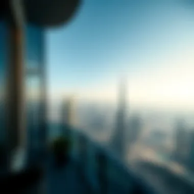 Skyline View from Garhoud Tower Three Panoramic skyline view from a balcony of Garhoud Tower Three