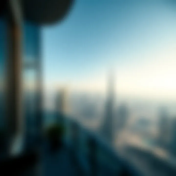 Skyline View from Garhoud Tower Three Panoramic skyline view from a balcony of Garhoud Tower Three