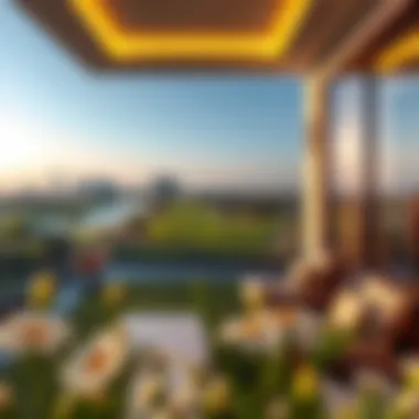 Serene golf course views from the residence