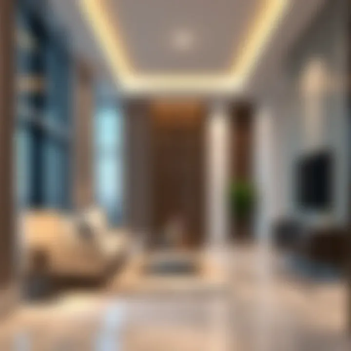 Elegant interior design showcasing luxury living