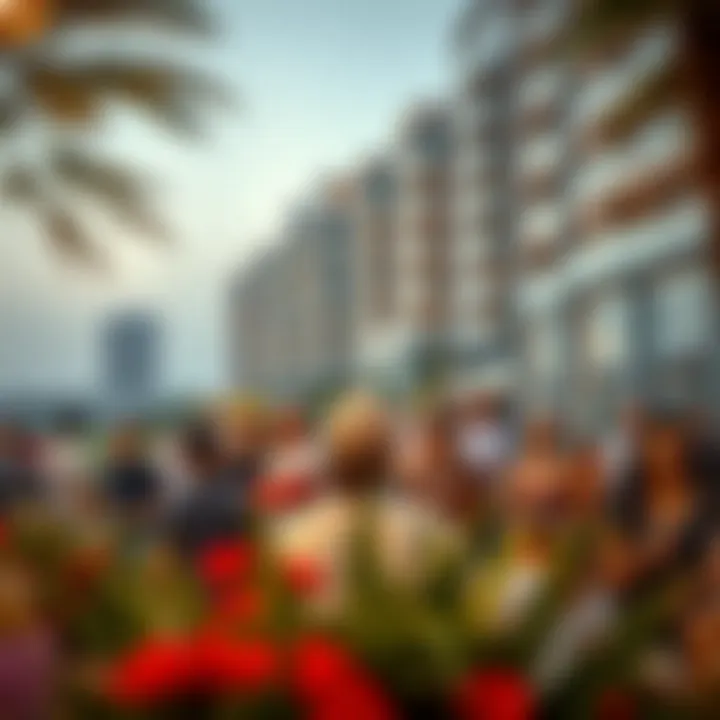 Vibrant community atmosphere