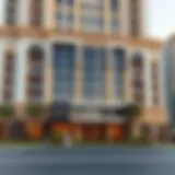 Luxurious facade of Grand Belle Vue showcasing modern architectural design